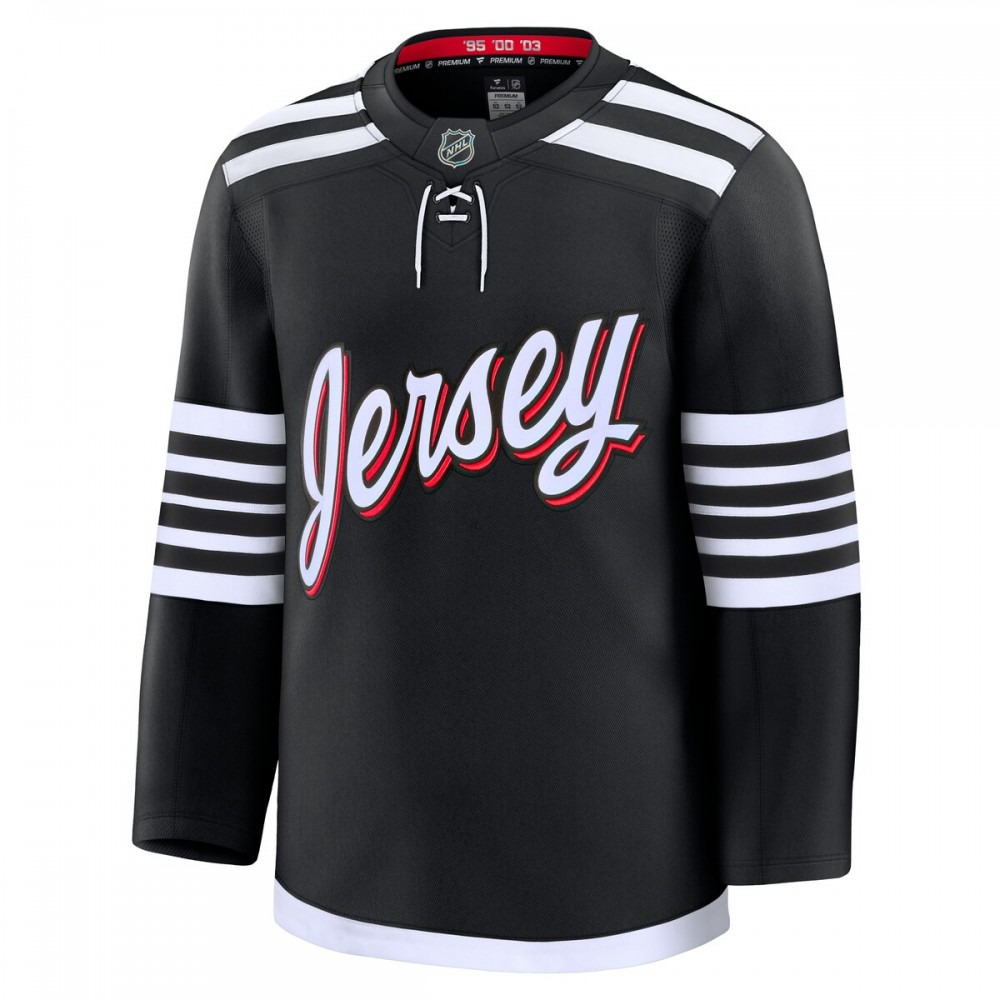 New Jersey Devils Alternate Premium Jersey - Black-Pro Kit Vault | Brand New 26/27 Sports Jerseys